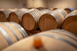 Château de Sancerre - Les barriques servant à l'élevage de quelques cuvées