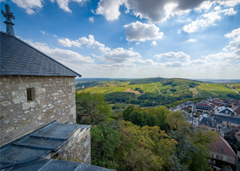 Chateau de Sancerre - Aerial view from the Fiefdom Tower