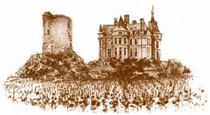 Chateau de Sancerre - Drawing of the Castle