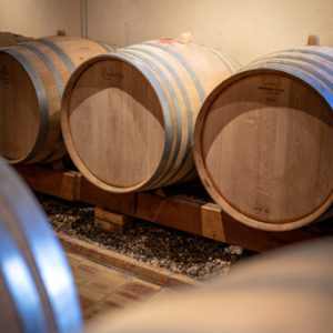 Château de Sancerre - Les barriques servant à l'élevage de certaines cuvées